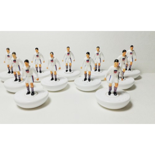 Subbuteo Andrew Table Soccer  USA 1930 World Cup Team on Classic Hasbro Bases